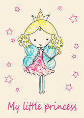 Fairy Tale Princess greeting card