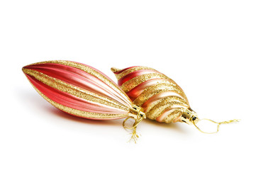 Christmas decorations in festive holiday concept