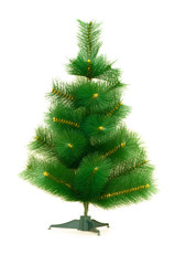 Christmas tree isolated on the white background
