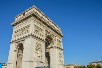 view of the Arc de Triomphe in morning light - 72471724