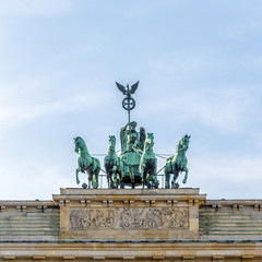 Fototapeta na wymiar Brandenburg Gate (Brandenburger Tor) in Berlin