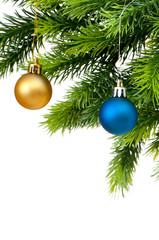 Christmas decoration isolated on the white