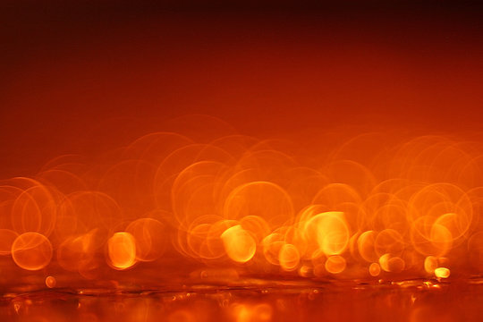 Orange Bokeh Background