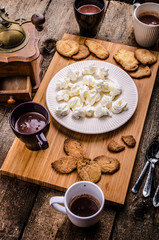 Homemade hot chocolate, homemade butter cookies