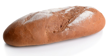 Fresh bread isolated on white