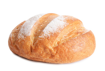 Fresh bread isolated on white