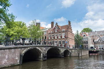 Naklejka premium Keizersgracht canal in Amsterdam, Netherlands.