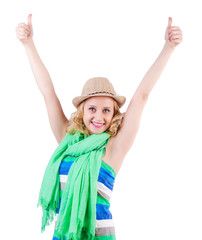 Woman with bag in fashion concept