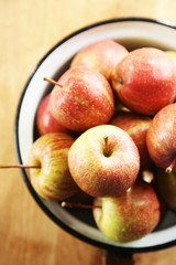 Juicy apples, close-up