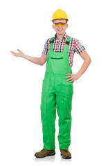 Industrial worker isolated on the white background