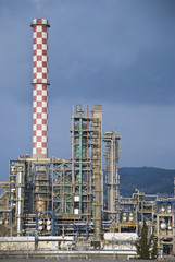 Fototapeta premium Refinery outside a big city