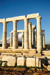Obraz premium The Temple of Poseidon at Sounion out of Athens
