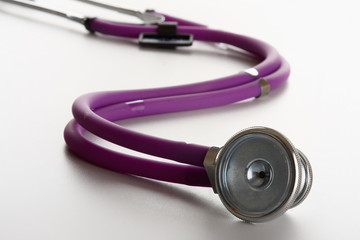 Closeup of a stethoscope on a rx prescription