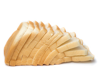 Sliced white bread
