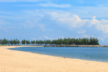 beautiful beach and tropical sea