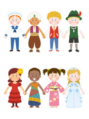 世界の子供_イラスト