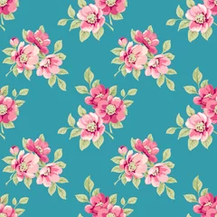 Deurstickers Floral pattern © Gizele