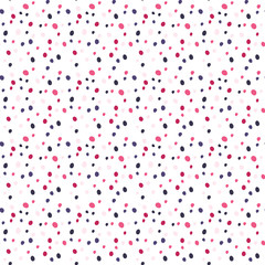 Cute purple dots seamless pattern