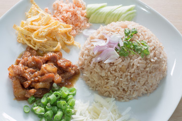 Fried Rice Mixed with Shrimp paste