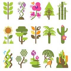 Tree Flower Jungle Icon