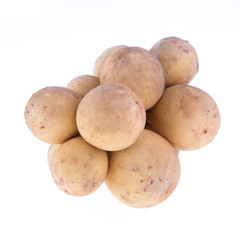 longkong tropical fruit isolated on white background