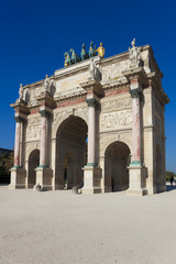 Fototapeta na wymiar Arc de triomphe du carrousel, Paris, Ile-de-france, France