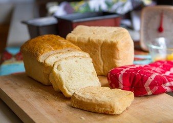 Home-made white bread