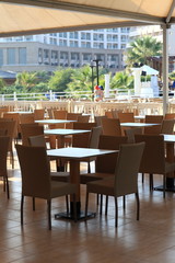 Cafe at resort