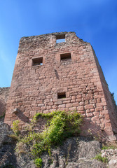 Château Saint Ulrich à Ribeauvillé, Haut Rhin, Alsace