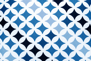 fabric texture - black and blue stars