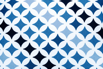 fabric texture - black and blue stars