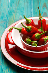 Chili peppers in a bowl