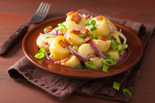 Potato Salad With Bacon Onion Mustard