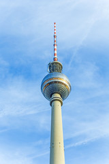 The Fernsehturm (TV Tower) in Berlin, Germany