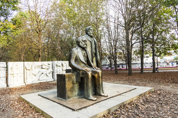 Marx-Engels-Monument in Germany Berlin
