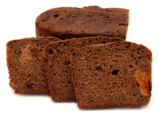 Brown bread slice