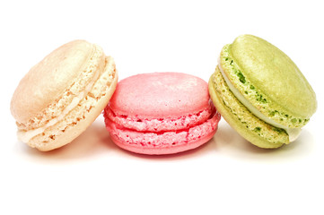 macaroons isolated on white
