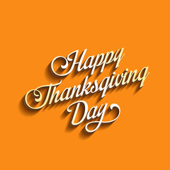 Happy Thanksgiving Day Calligraphy Greeting card