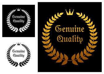 Fototapeta premium Genuine quality label