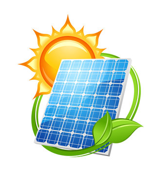 Solar energy and power concept