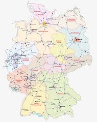 motorway map germany