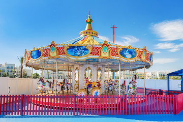 Children's Carousel for entertainment and fun.