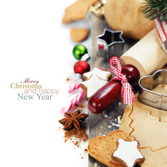 Baking Christmas cookies