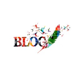Blog colorful inscription