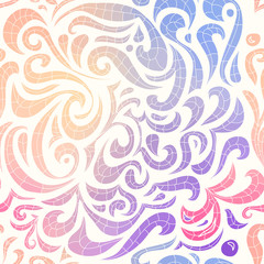 Abstract wavy gradient seamless pattern.