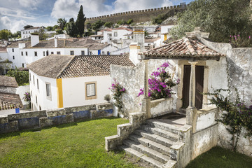 Fototapeta premium Obidos town in the Oeste Subregion of Portugal