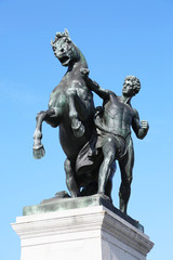 Fototapeta na wymiar sculpture in front of the parliament in Austria