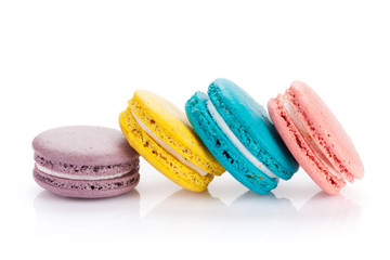 Colorful macaron cookies