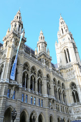 Fototapeta na wymiar City hall in vienna