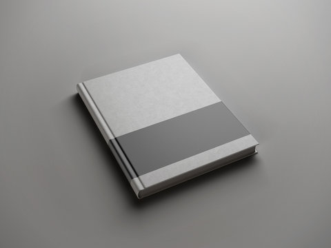 Gray Book With Black Strip